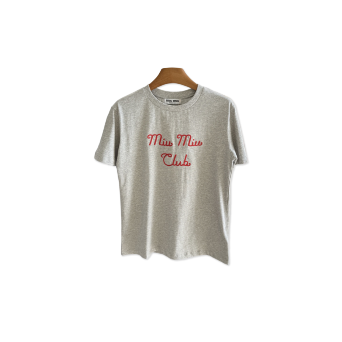 M1v M1v embroidered plain knit t-shirt mjn261